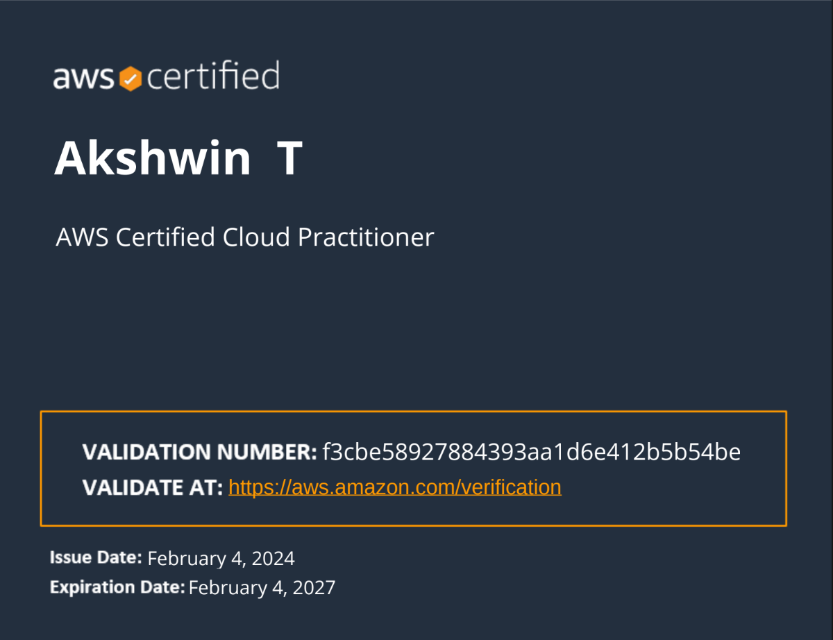 Certification 1